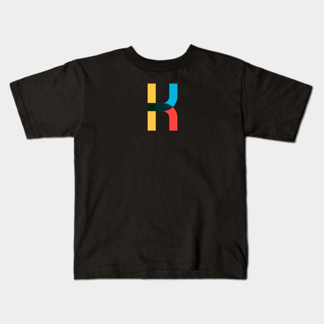 Letter K Kids T-Shirt by  Word Smith